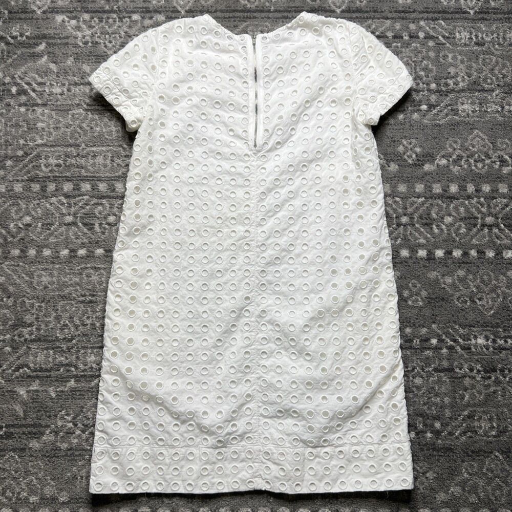 GAP White Circle Eyelet Shift Dress Small Summer Bridal Graduation Beach Photos - Picture 9 of 9